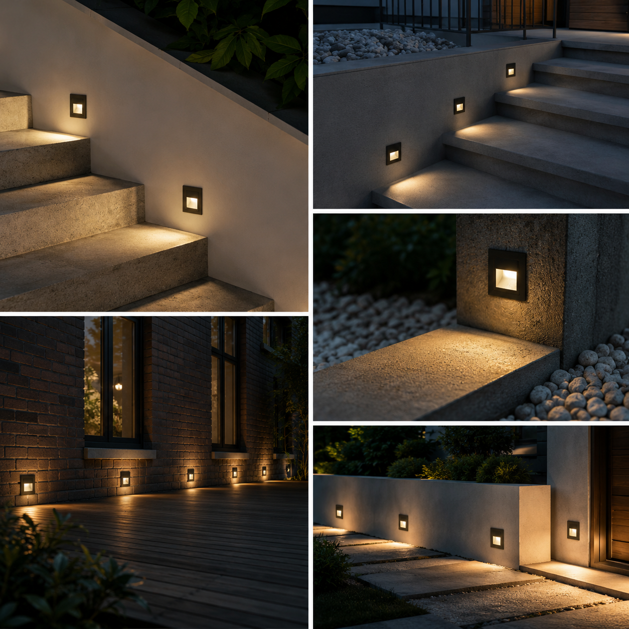 Elian - Recessed LED Step Light, Waterproof Stair & Pathway Wall Light