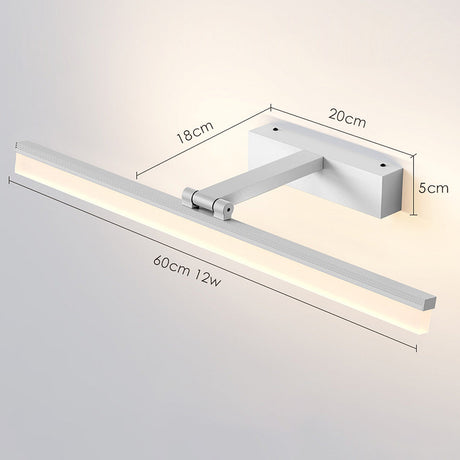 Contemporary Black Simple LED Mirror Bathroom Wall Lighting 8