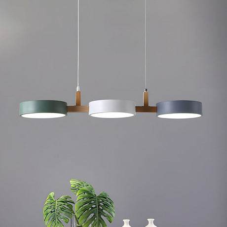 Contemporary Metal Cylinder Multi Light Nordic Pendant Light 0