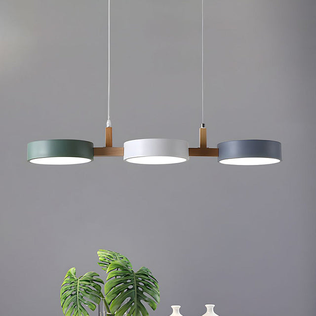 Contemporary Metal Cylinder Multi Light Nordic Pendant Light 0