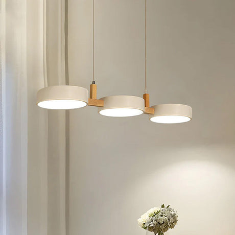 Contemporary Metal Cylinder Multi Light Nordic Pendant Light 9