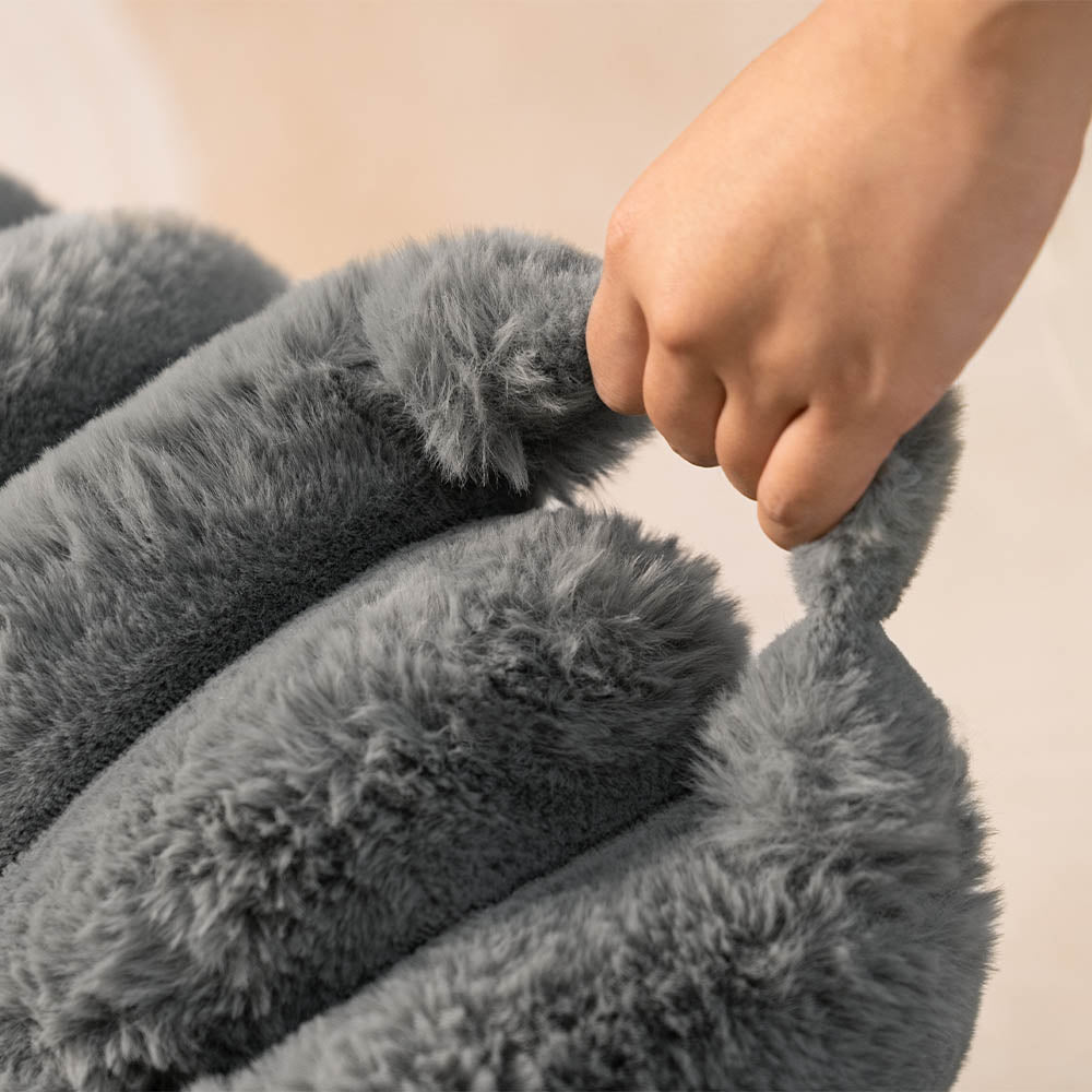 Creamy Plush Donut Human Dog Bed Ultra Soft Large Cozy