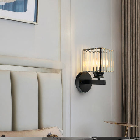 Crystal Round And Square Hallway Wall Lights 3