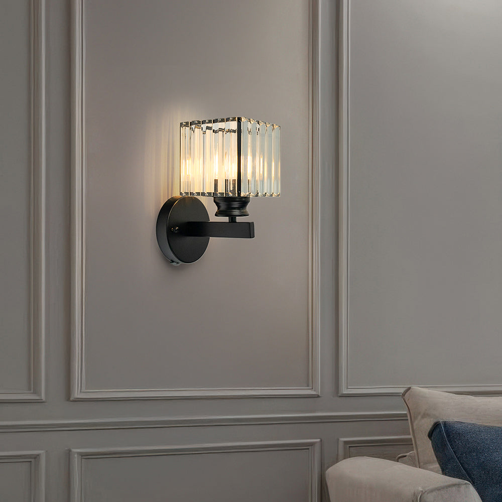Crystal Round And Square Hallway Wall Lights 4