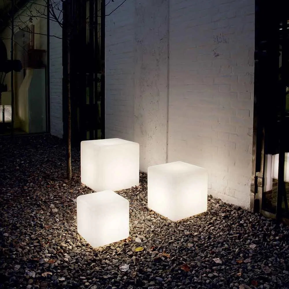 Cubic Garden Light – Modern Weatherproof Rechargeable LED