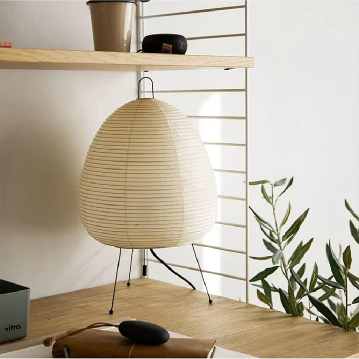 Japanese Design Akari Wabi-sabi Rice Paper Table Lamp