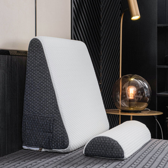 Deluxe Inclined Reflux Wedge Support Pillow with Memory Foam