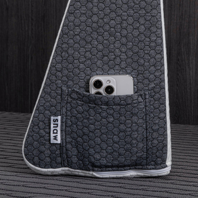 Deluxe Inclined Reflux Wedge Support Pillow with Memory Foam