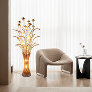 Art Deco Gold Floor Lamp Metal Vase Living Room-1