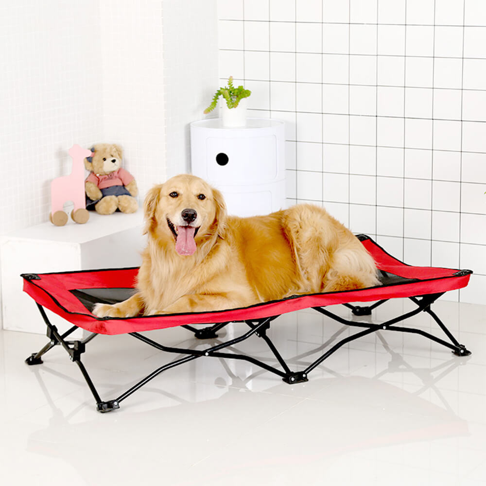 Breathable Moisture Resistant Foldable Elevated Camping Cot Big Dog Bed