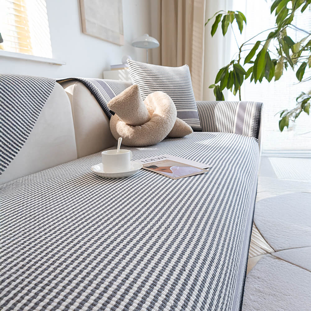 Classic Natural Cotton Linen Breathable Couch Cover 90x180cm