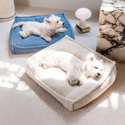 Teddy Fleece Orthopedic Pet Bed Cozy Supportive Waterproof