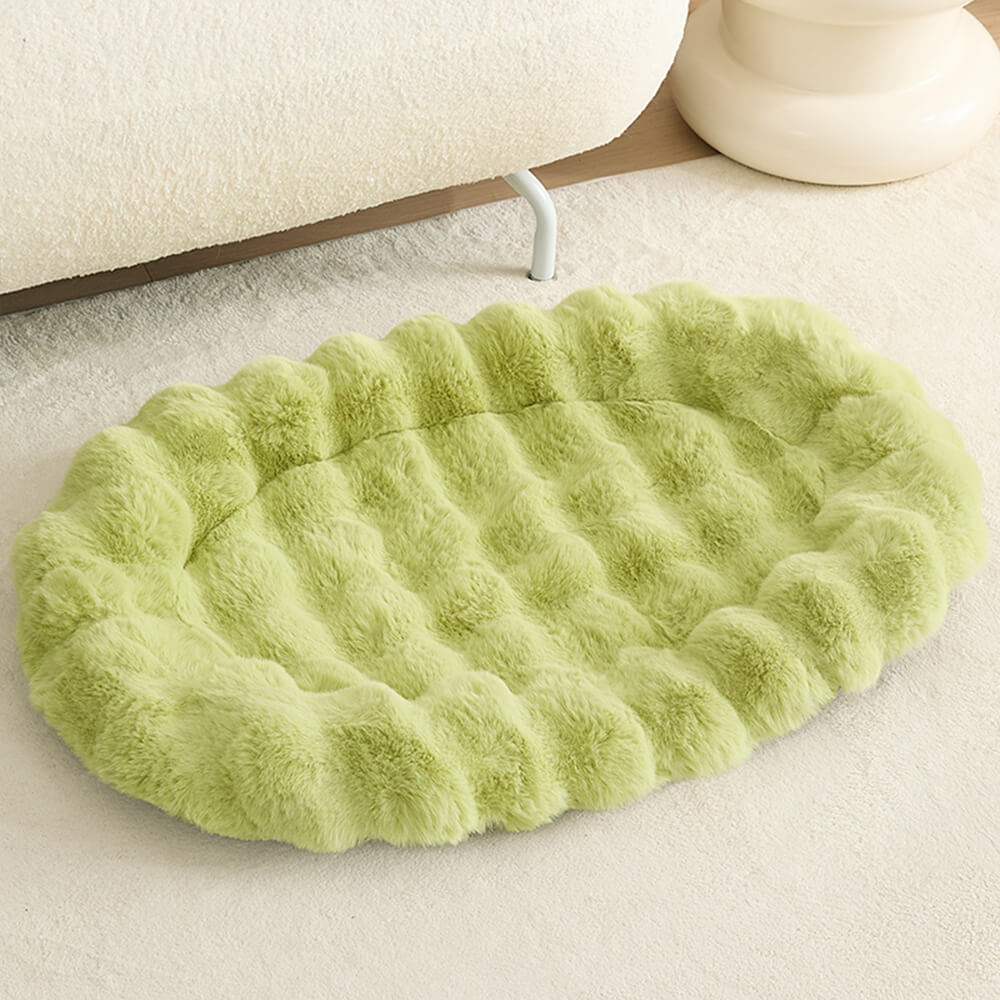 Ultra Soft Faux Rabbit Fur Pet Mat Luxurious Comfort Support