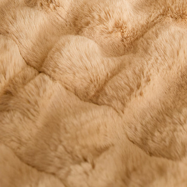 Ultra Soft Faux Rabbit Fur Pet Mat Luxurious Comfort Support