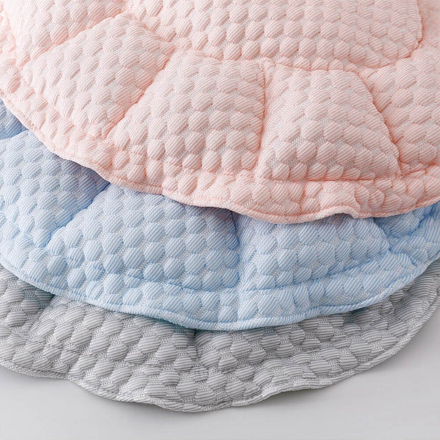 Ruffled Ice Silk Cooling Pet Bed Foldable Stylish Comfort