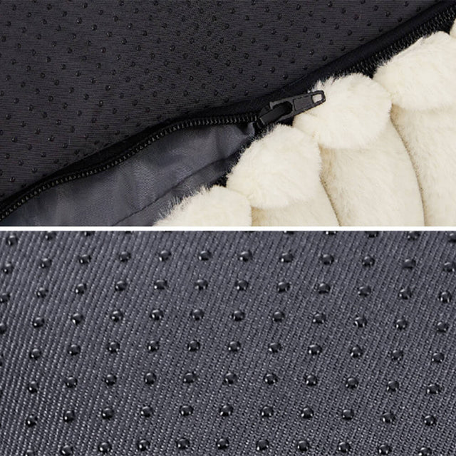 Faux Rabbit Fur Wave Pet Bed Ultimate Comfort Support