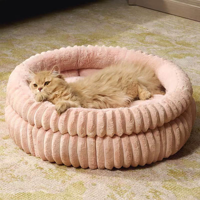 Ultra-Plush Milk Velvet Faux Fur Pet Bed Cozy Comfort