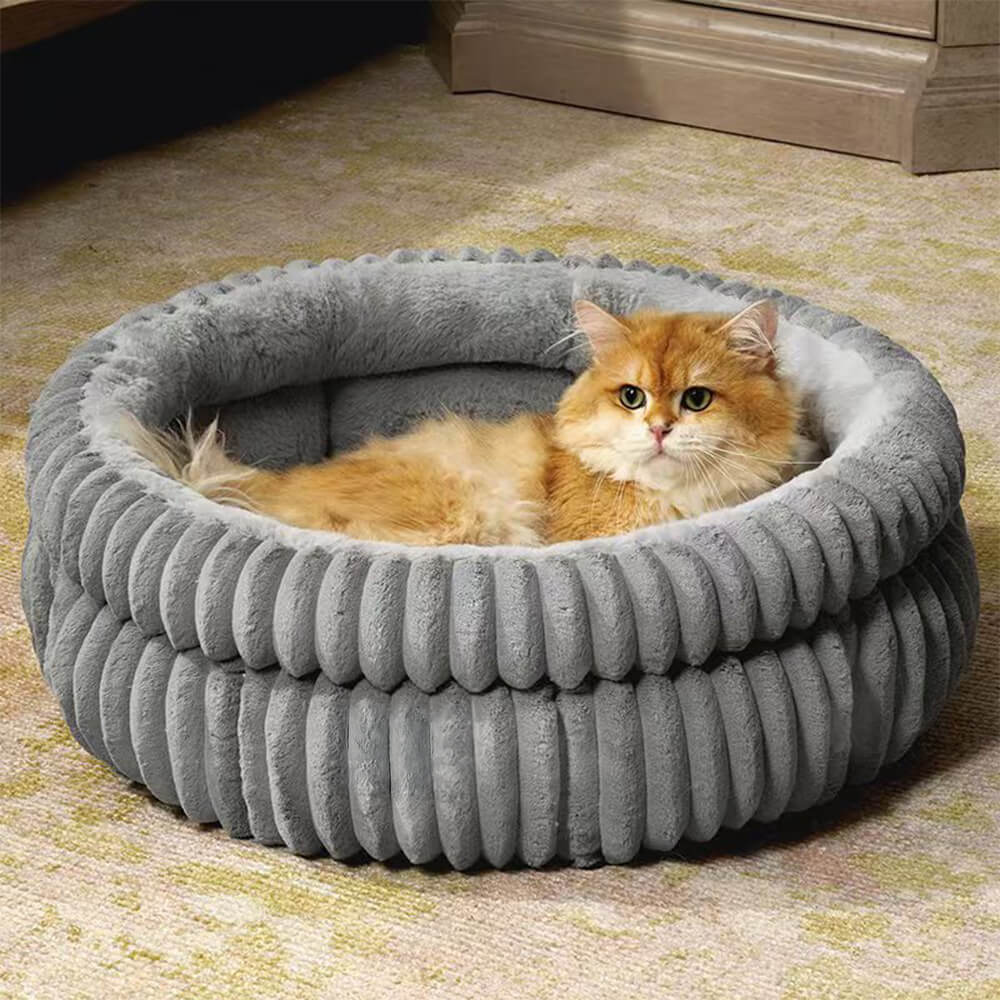 Ultra-Plush Milk Velvet Faux Fur Pet Bed Cozy Comfort