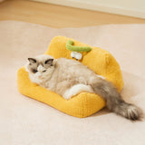 Monster Themed Plush Pet Sofa Bed Cozy Playful Comfort