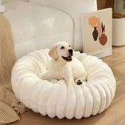 Ultra-Soft Donut Pet Bed Cozy Supportive Plush Design