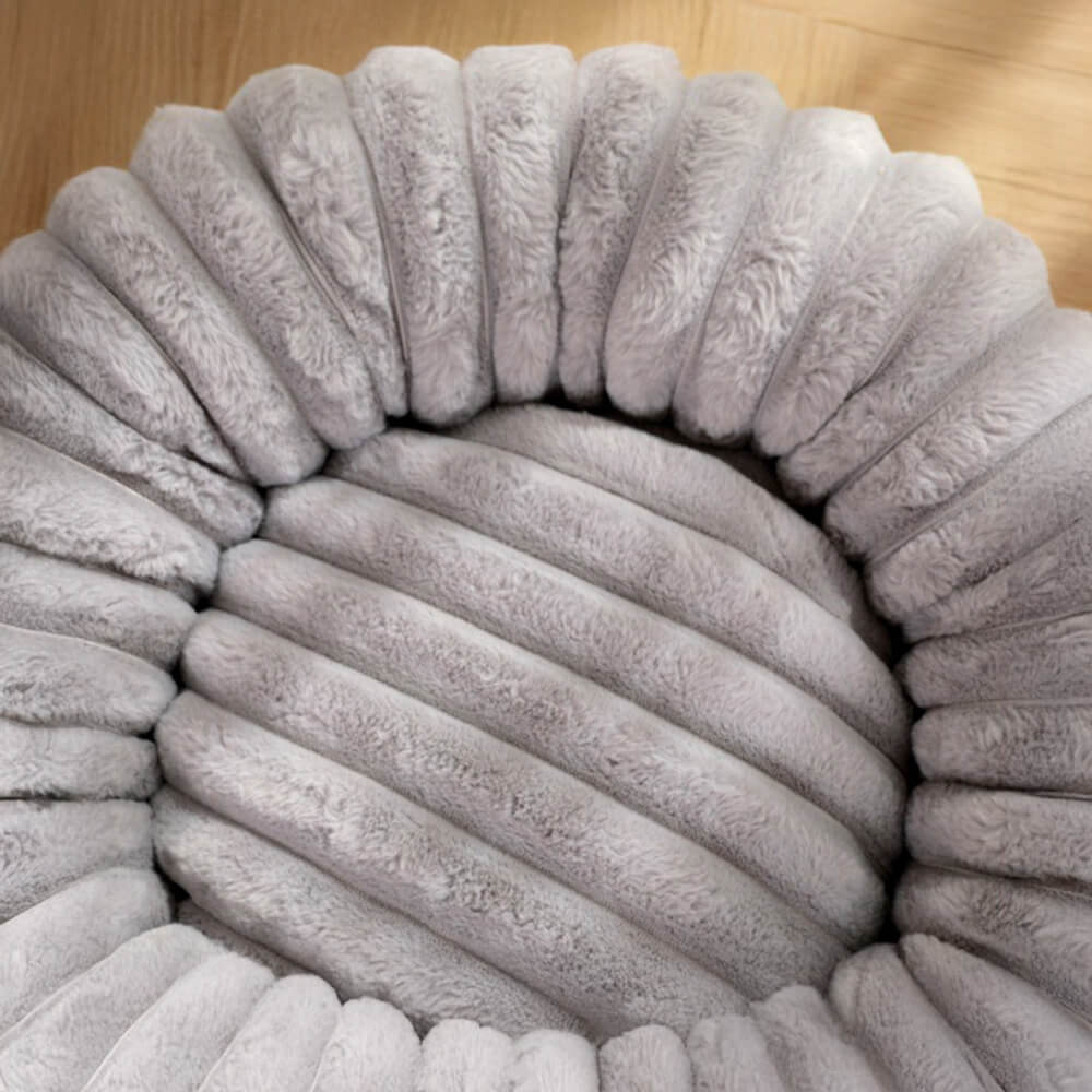 Ultra-Soft Donut Pet Bed Cozy Supportive Plush Design