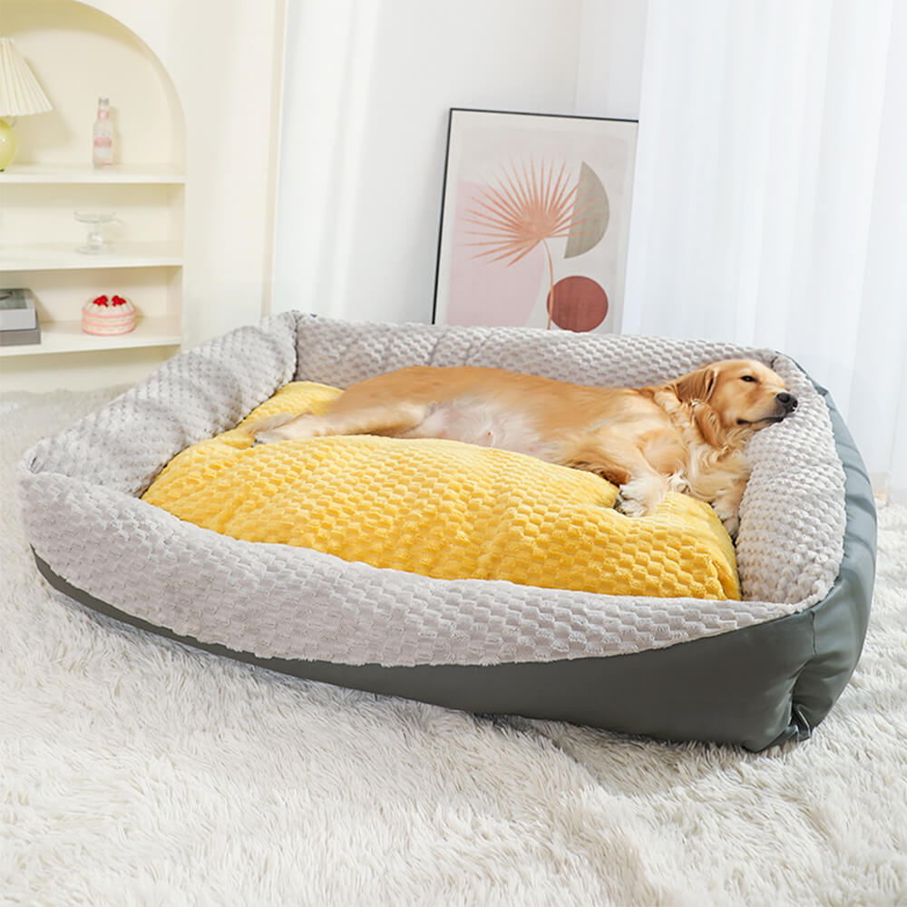 Orthopedic Plush Pet Bed Ultra Soft Supportive Design