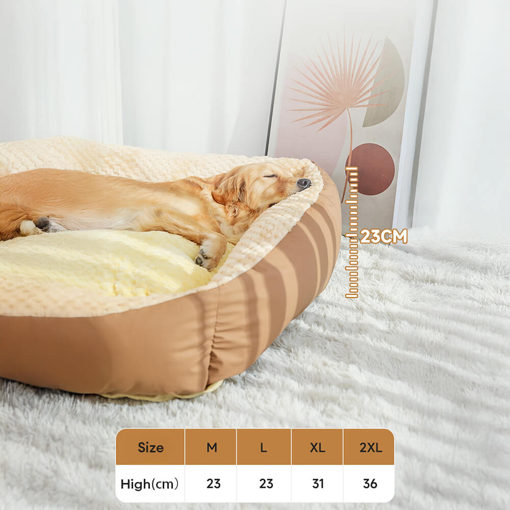 Orthopedic Plush Pet Bed Ultra Soft Supportive Design