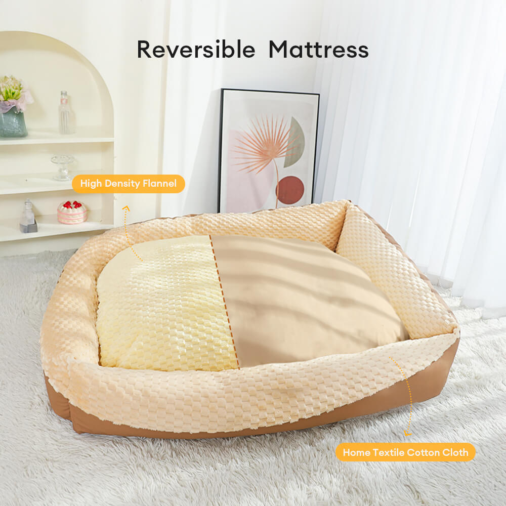 Orthopedic Plush Pet Bed Ultra Soft Supportive Design