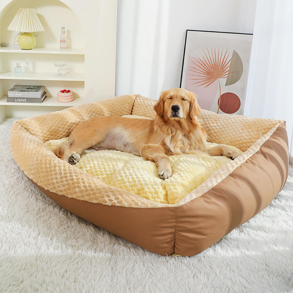 Orthopedic Plush Pet Bed Ultra Soft Supportive Design