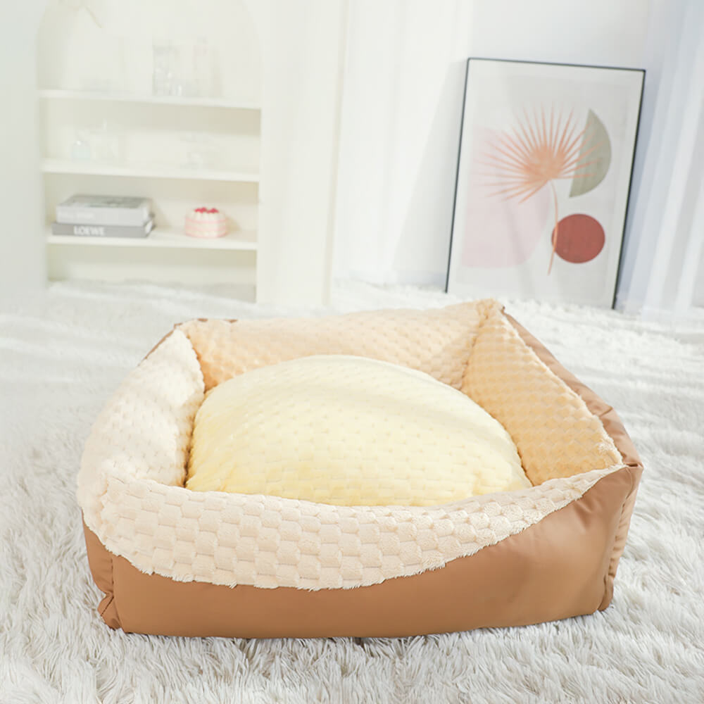 Orthopedic Plush Pet Bed Ultra Soft Supportive Design
