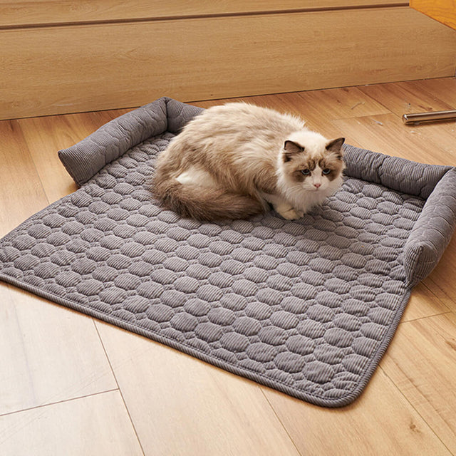 Ultra-Soft Pearl Fleece Dog Mat Quilted Washable Non-Slip