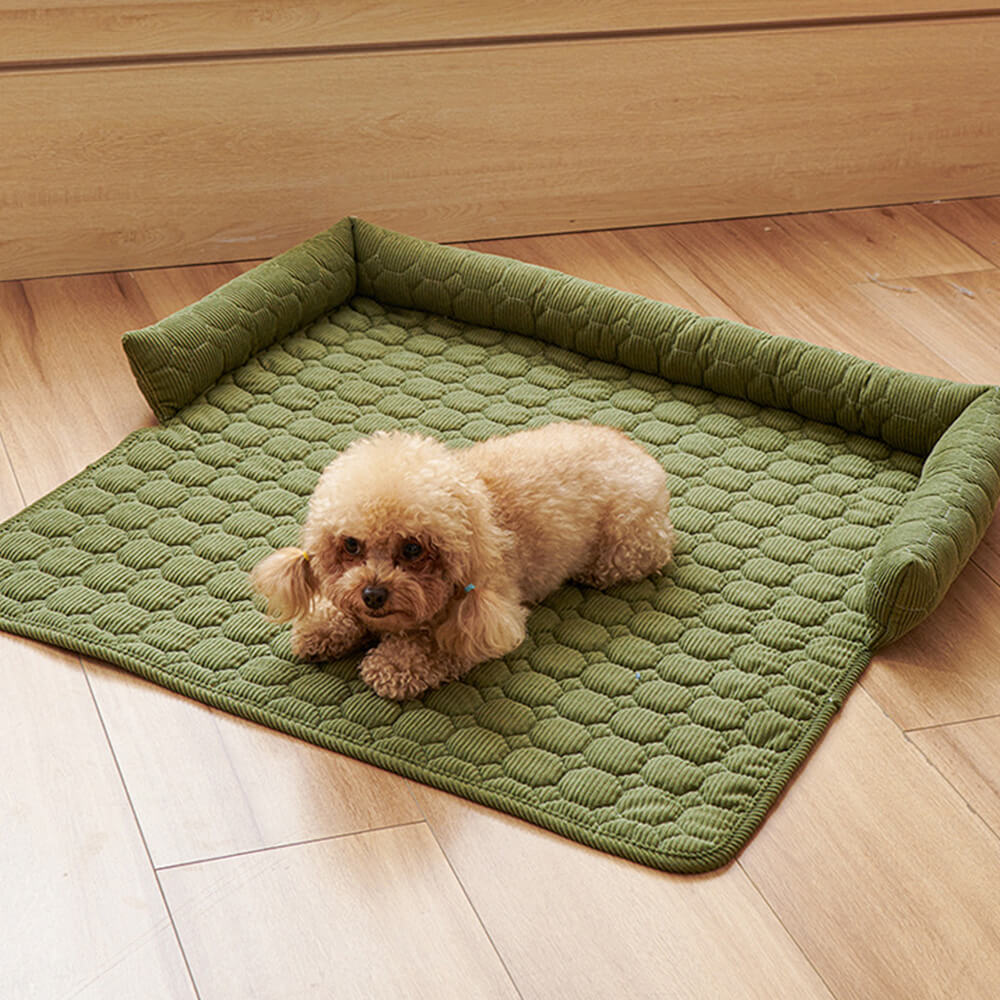 Ultra-Soft Pearl Fleece Dog Mat Quilted Washable Non-Slip