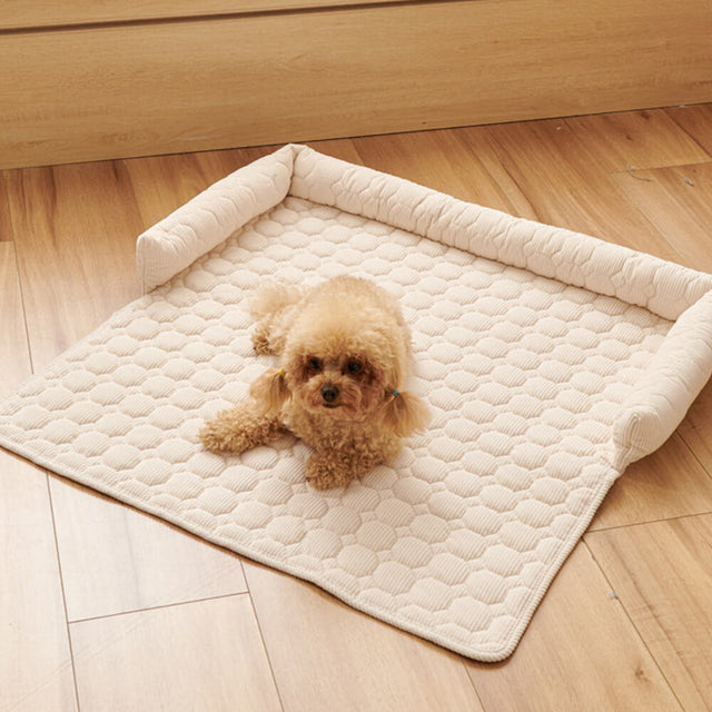 Ultra-Soft Pearl Fleece Dog Mat Quilted Washable Non-Slip