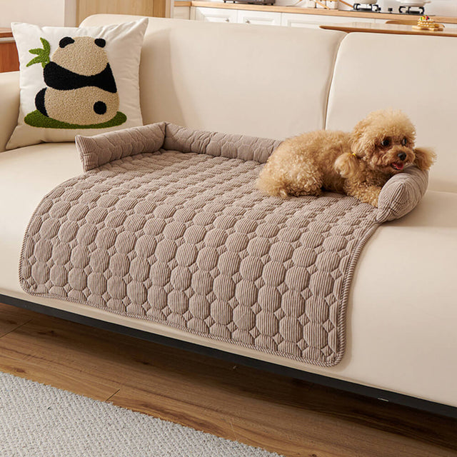Ultra-Soft Pearl Fleece Dog Mat Quilted Washable Non-Slip