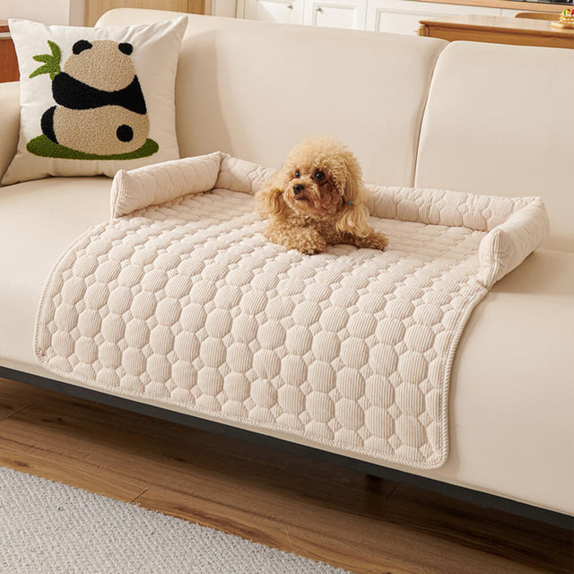 Ultra-Soft Pearl Fleece Dog Mat Quilted Washable Non-Slip