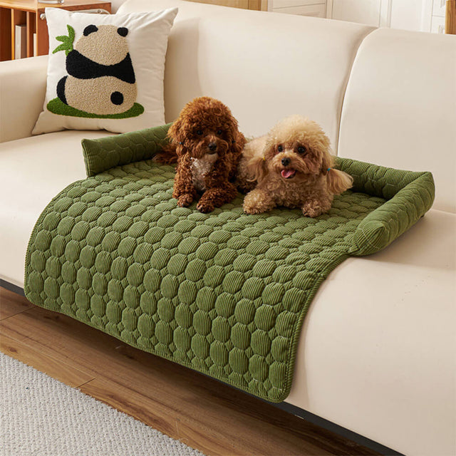 Ultra-Soft Pearl Fleece Dog Mat Quilted Washable Non-Slip