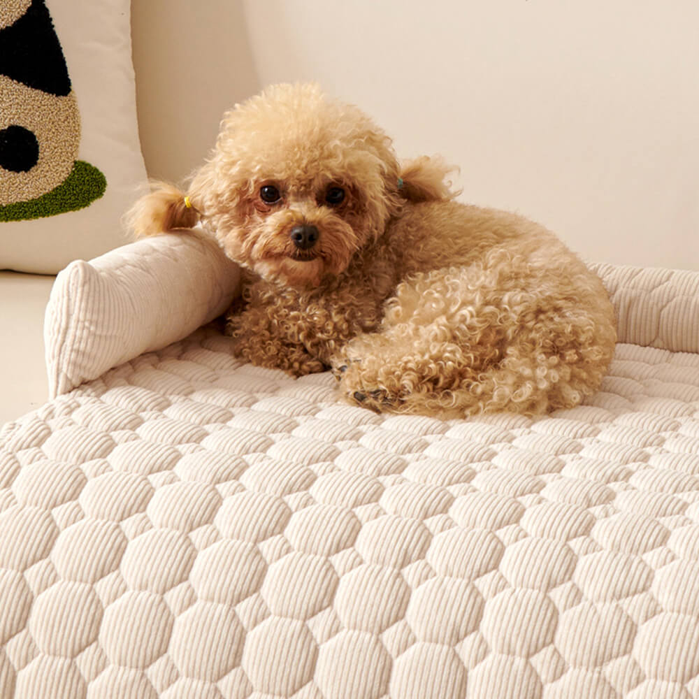 Ultra-Soft Pearl Fleece Dog Mat Quilted Washable Non-Slip