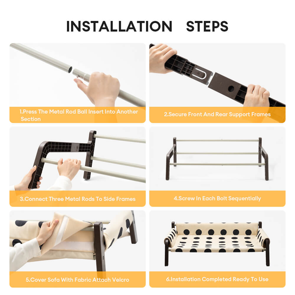 Polka Dot Frosted Suede Summer Cool Dog Bed Stylish Breathable