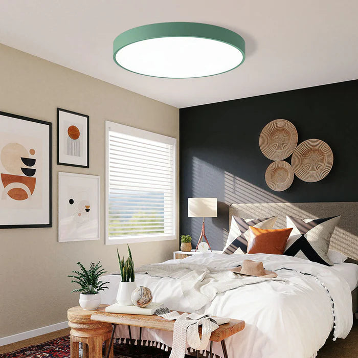 Ultra-Thin Gold LED Ceiling Light, Modern Round Flush Mount