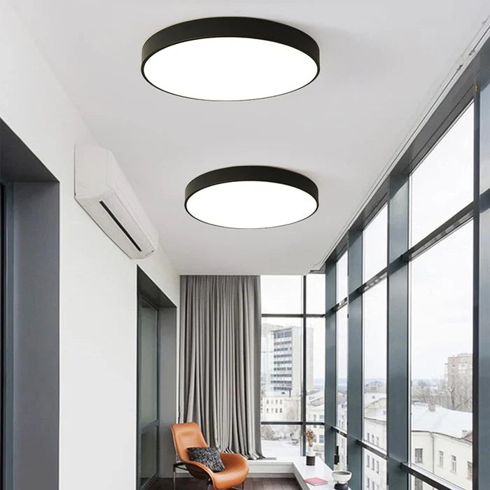 Ultra-Thin Gold LED Ceiling Light, Modern Round Flush Mount