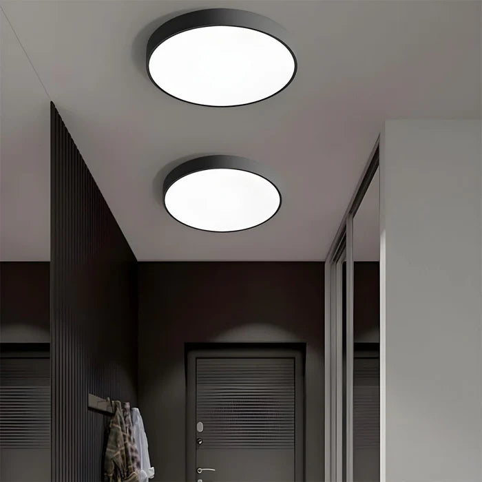 Ultra-Thin Gold LED Ceiling Light, Modern Round Flush Mount