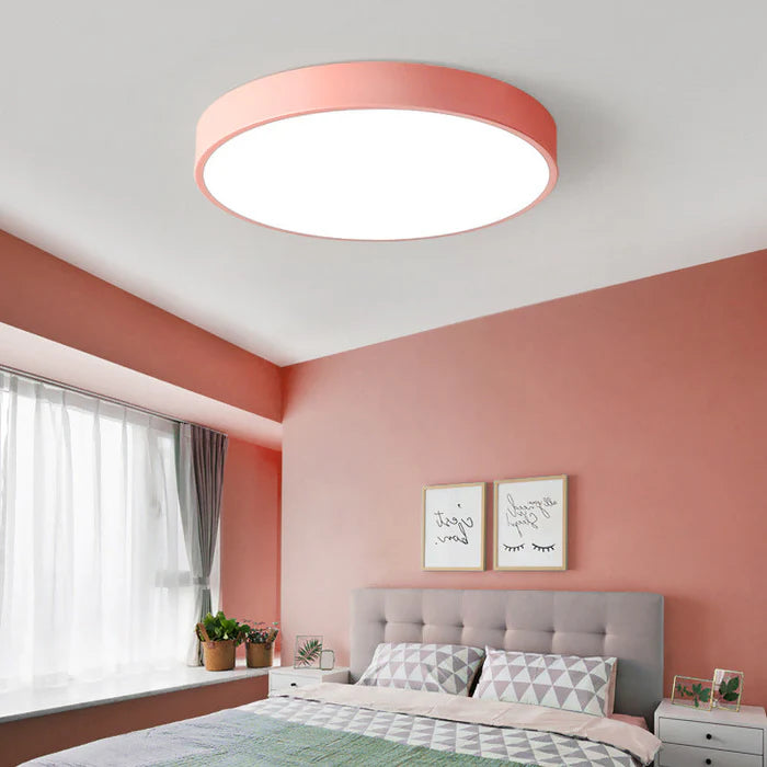 Ultra-Thin Gold LED Ceiling Light, Modern Round Flush Mount