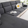 Fully Wrapped Herringbone Couch Cover in Durable Chenille