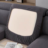 Fully Wrapped Herringbone Couch Cover in Durable Chenille
