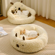 Alpaca-Shaped Pet Bed Ultra-Soft Warm Supportive Design