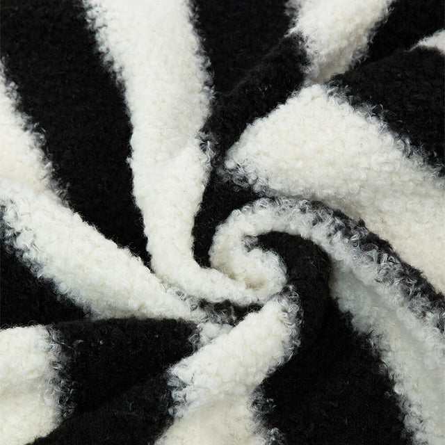 Modern Faux Lambswool Pet Sofa with Wide Armrests and Removable Cushion