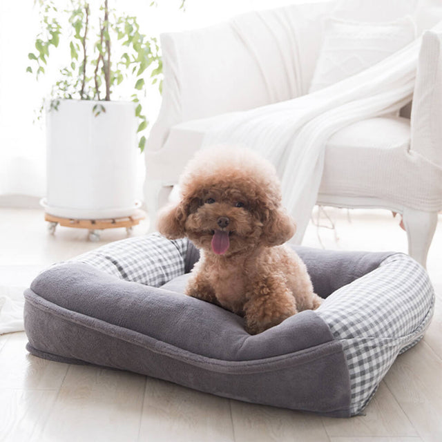 Ultra-Soft Coral Fleece Pet Bed Waterproof Breathable Supportive