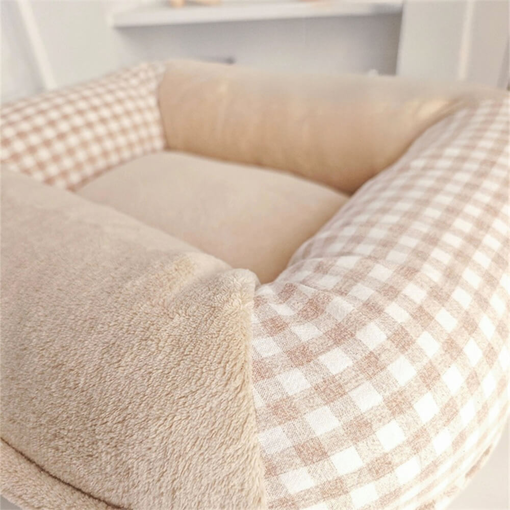 Ultra-Soft Coral Fleece Pet Bed Waterproof Breathable Supportive