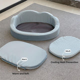 Cloud Shaped Cooling Reversible Pet Bed Washable Non Slip