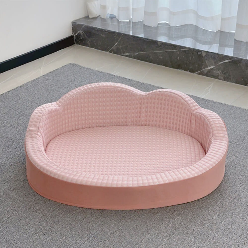 Cloud Shaped Cooling Reversible Pet Bed Washable Non Slip